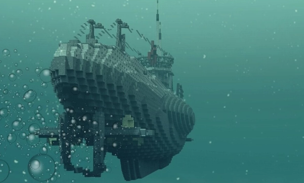 我的世界潜水艇怎么造（我的世界高科技潜水艇图解）-图6